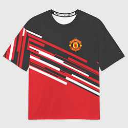 Футболка оверсайз мужская Man UTD FC: Sport Line 2018, цвет: 3D-принт