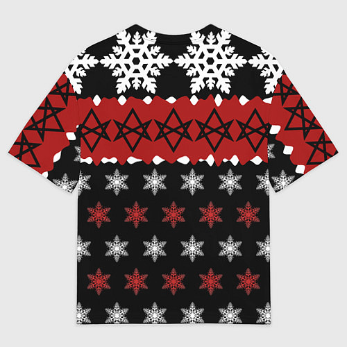 Мужская футболка оверсайз Праздничный Bring Me the Horizon / 3D-принт – фото 2