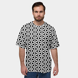 Футболка оверсайз мужская Цветок Жизни, цвет: 3D-принт — фото 2