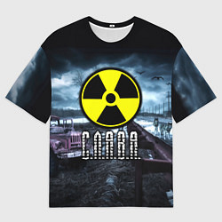 Футболка оверсайз мужская S.T.A.L.K.E.R: Слава, цвет: 3D-принт