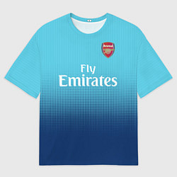 Футболка оверсайз мужская Arsenal FC: Blue Away 17/18, цвет: 3D-принт
