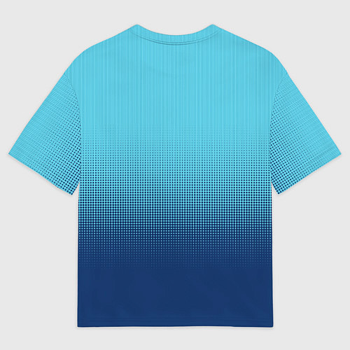 Мужская футболка оверсайз Arsenal FC: Blue Away 17/18 / 3D-принт – фото 2
