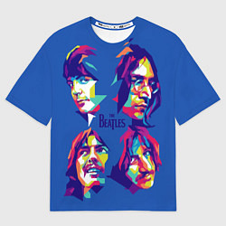 Мужская футболка оверсайз The Beatles: Faces
