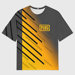Футболка оверсайз мужская PUBG: Lines Style, цвет: 3D-принт