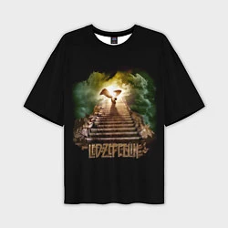 Мужская футболка оверсайз Led Zeppelin: Way to Heaven
