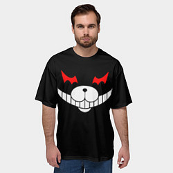 Футболка оверсайз мужская Monokuma Black, цвет: 3D-принт — фото 2