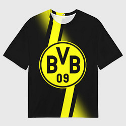 Футболка оверсайз мужская FC Borussia Dortmund: Storm, цвет: 3D-принт