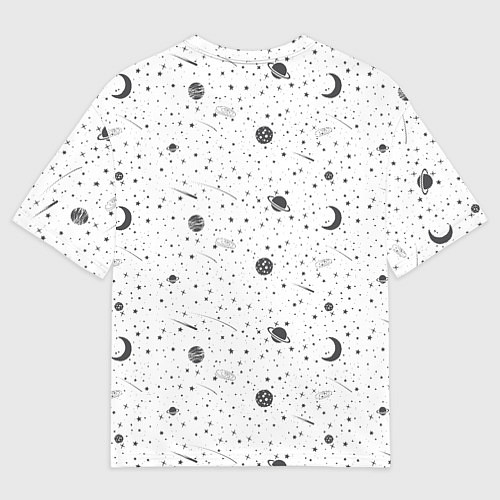 Мужская футболка оверсайз NASA: Moonlight / 3D-принт – фото 2