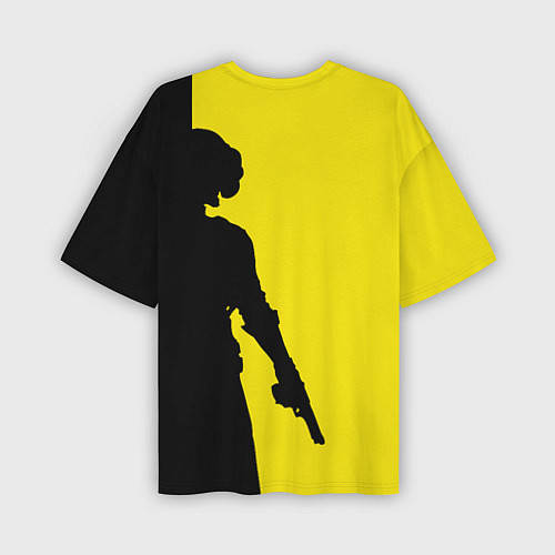 Мужская футболка оверсайз PUBG: Yellow Shadow / 3D-принт – фото 2