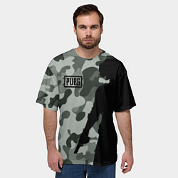 Футболка оверсайз мужская PUBG: Camo Shadow, цвет: 3D-принт — фото 2