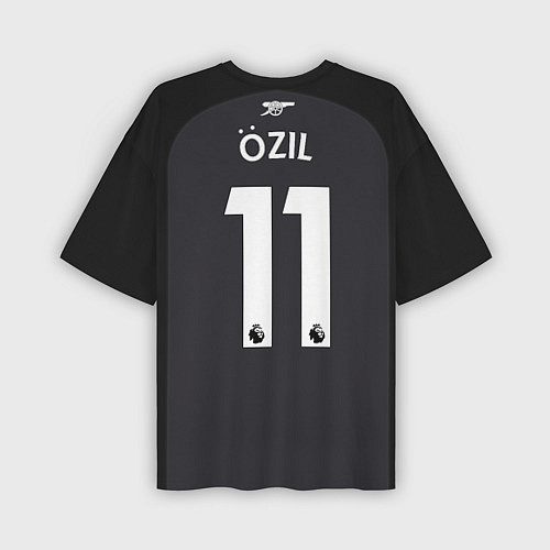 Мужская футболка оверсайз Ozil away 17-18 / 3D-принт – фото 2