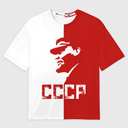 Футболка оверсайз мужская Ленин СССР, цвет: 3D-принт