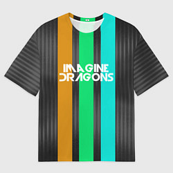 Футболка оверсайз мужская Imagine Dragons: Evolve Lines, цвет: 3D-принт