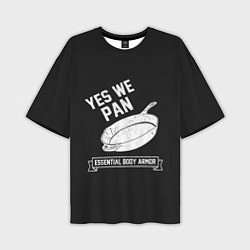 Мужская футболка оверсайз Yes We Pan