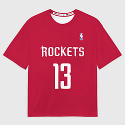 Футболка оверсайз мужская Rockets: Houston 13, цвет: 3D-принт