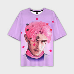 Футболка оверсайз мужская Lil Peep: Pink Edition, цвет: 3D-принт
