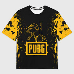 Мужская футболка оверсайз PUBG: Black Soldier