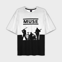 Мужская футболка оверсайз Muse B&W