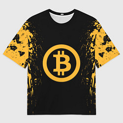 Мужская футболка оверсайз Bitcoin Master