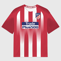 Футболка оверсайз мужская FC Atletico Madrid: Griezmann Home 18/19, цвет: 3D-принт