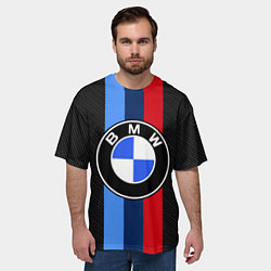 Футболка оверсайз мужская BMW SPORT, цвет: 3D-принт — фото 2