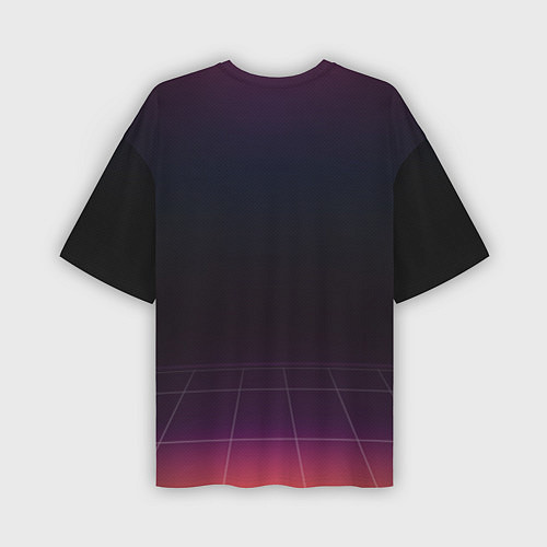 Мужская футболка оверсайз New Retro Wave / 3D-принт – фото 2