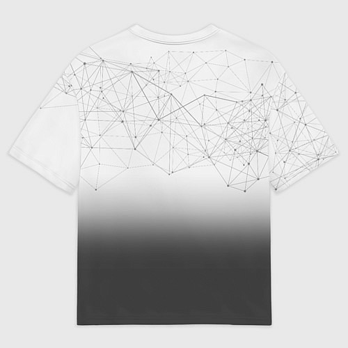 Мужская футболка оверсайз Хаски: Геометрия / 3D-принт – фото 2