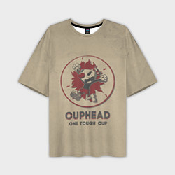 Футболка оверсайз мужская Cuphead: One Touch Cup, цвет: 3D-принт