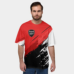 Футболка оверсайз мужская FC Arsenal: Original, цвет: 3D-принт — фото 2