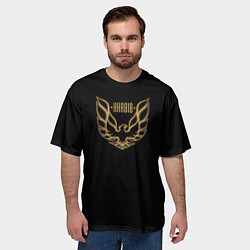 Футболка оверсайз мужская Khabib: Gold Eagle, цвет: 3D-принт — фото 2