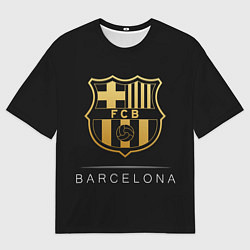Мужская футболка оверсайз Barcelona Gold Edition