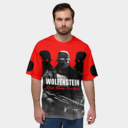 Футболка оверсайз мужская Wolfenstein: The New Order, цвет: 3D-принт — фото 2