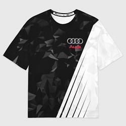 Мужская футболка оверсайз Audi: Black Poly