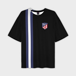 Мужская футболка оверсайз FC Atletico Madrid: Blue Line