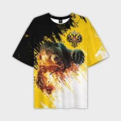 Мужская футболка оверсайз Имперский медведь