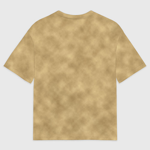 Мужская футболка оверсайз Песчаный лев / 3D-принт – фото 2