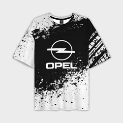 Мужская футболка оверсайз Opel: Black Spray
