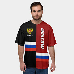 Футболка оверсайз мужская Moscow, Russia, цвет: 3D-принт — фото 2
