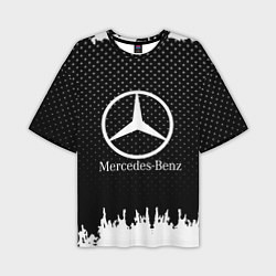 Футболка оверсайз мужская Mercedes-Benz: Black Side, цвет: 3D-принт