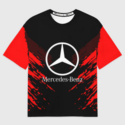 Футболка оверсайз мужская Mercedes-Benz: Red Anger, цвет: 3D-принт