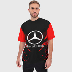 Футболка оверсайз мужская Mercedes-Benz: Red Anger, цвет: 3D-принт — фото 2