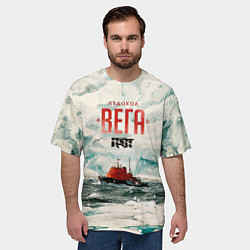 Футболка оверсайз мужская Грот: Ледокол Вега, цвет: 3D-принт — фото 2