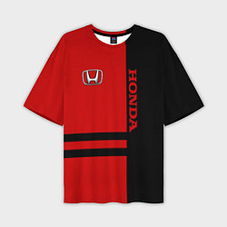 Футболка оверсайз мужская Honda: Red Style, цвет: 3D-принт