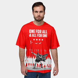 Футболка оверсайз мужская One for all & all for one, цвет: 3D-принт — фото 2