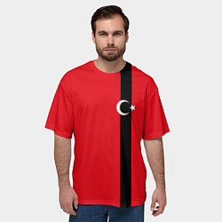 Футболка оверсайз мужская Турция, цвет: 3D-принт — фото 2