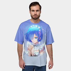 Футболка оверсайз мужская Рем, цвет: 3D-принт — фото 2
