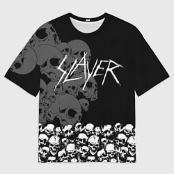 Футболка оверсайз мужская Slayer: Dark Skulls, цвет: 3D-принт
