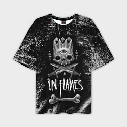 Мужская футболка оверсайз In Flames: Skeleton King