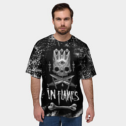 Футболка оверсайз мужская In Flames: Skeleton King, цвет: 3D-принт — фото 2