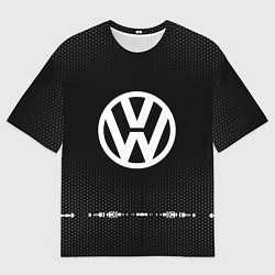 Мужская футболка оверсайз Volkswagen: Black Abstract